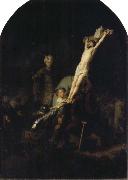 REMBRANDT Harmenszoon van Rijn The Raising of the Cross France oil painting artist
